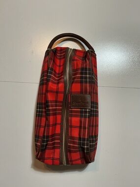 Barrington For Calgary Stampede Red Plaid Travel Zip Overnight Toiletry Bag